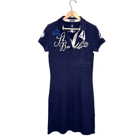 Gaastra | Saint Barthélemy Nautical Polo Dress Navy Size Medium - Picture 1 of 11